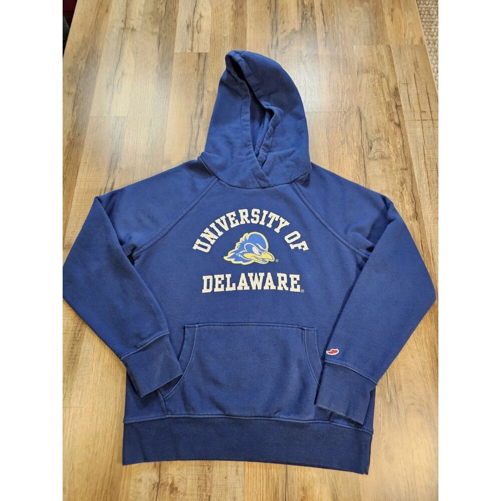 League University Of Delaware Hooded Sweatshirt Women's Size S Embroidered